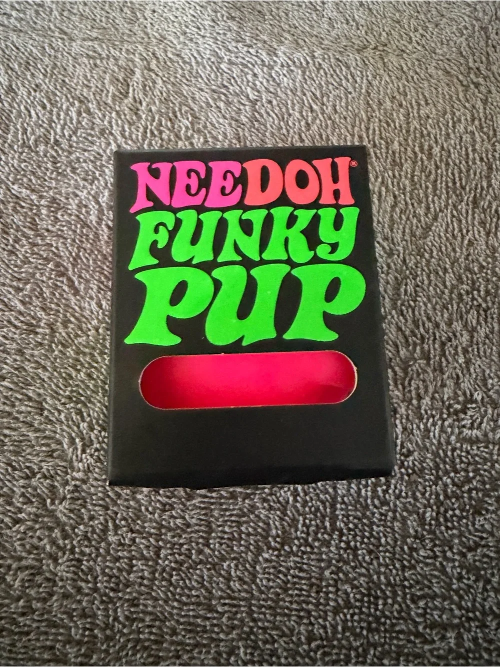 NeeDoh Funky Pup Squeezable Sensory Toy - Red